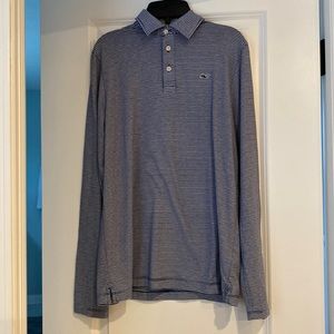 EUC. Vineyard vines boys striped long sleeved polo
